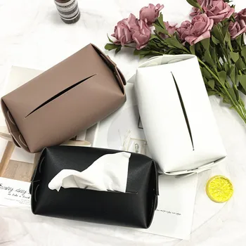 

Nordic ins tissue box leather paper bag universal tissue box creative new
