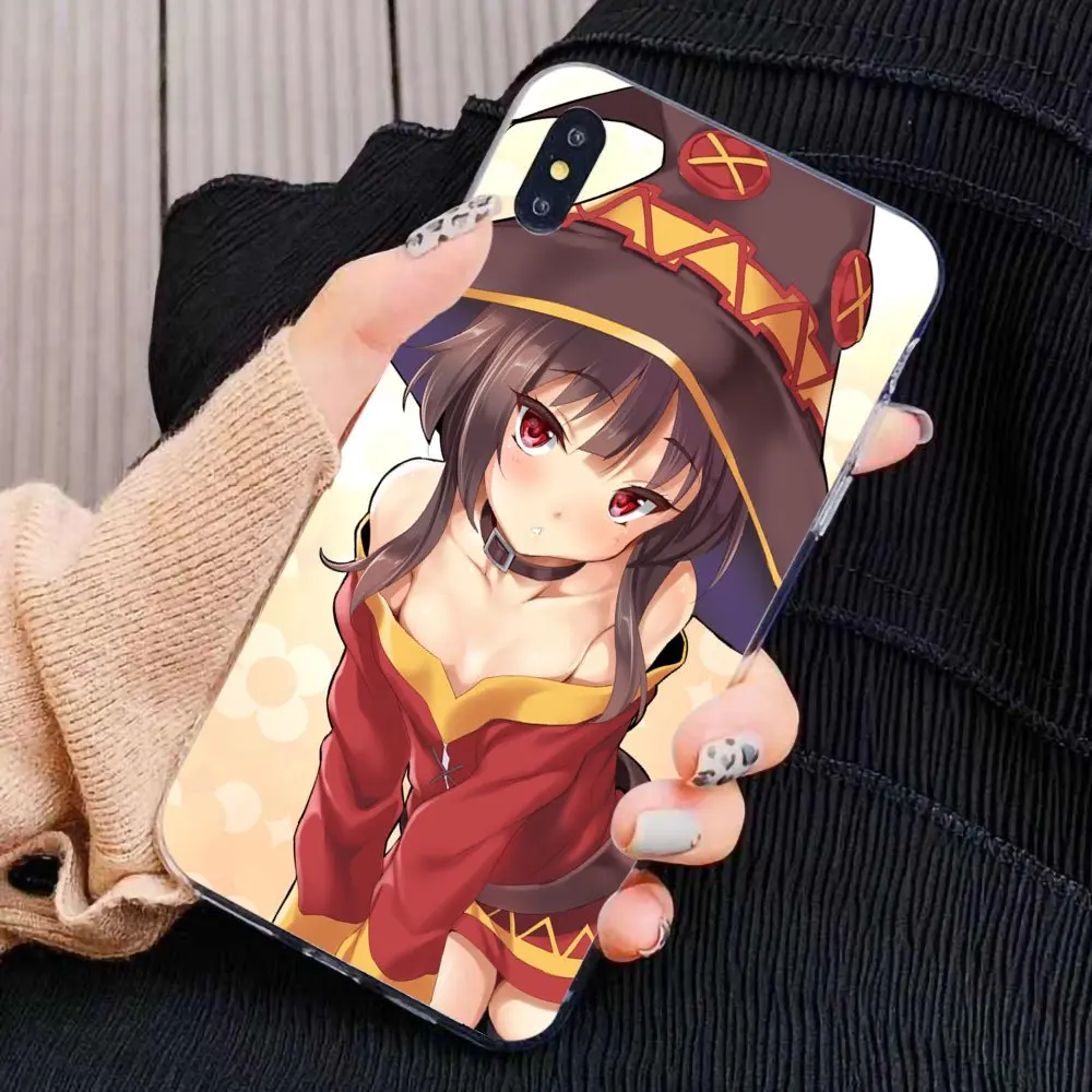 Аниме Konosuba Megumin для Xiaomi Mi A1 A2 A3 5X 6X 8 9t Lite SE Pro Max Mix 1 2 3 2S силиконовый чехол телефона |