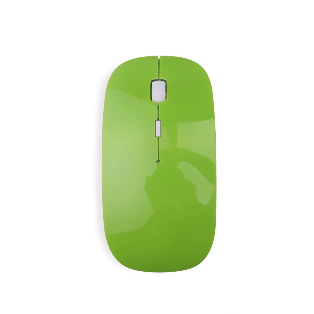 Green Kebidumei, беспроводная оптическая игровая мышь, USB, 2,4 ГГц, приемник, мыши, ультра тонкий, для Mac, компьютера, ПК, ноутбука, рабочего стола - Цвет: Green