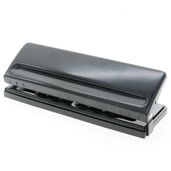

6 Holes Paper Puncher, Adjustable Stainless Steel Desktop Hole Punch, 6 Sheets Capacities