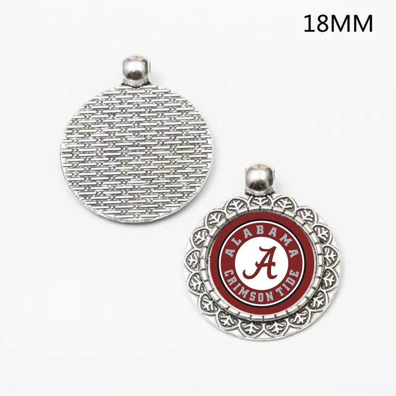 as picture Настраиваемые стеклянные амулеты-подвески Alabama для браслетов DIY& Ожерелья& серьги& цепочка для ключей изготовление ювелирных изделий 20 шт./лот - Окраска металла: as picture