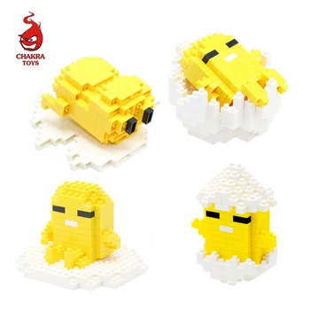 

New Gudetama Diamond Building Block Lazy Egg Funny 3D Models Mirco Mini Figure 180pcs+ Bricks Model Toys Gift For Children