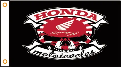 Custom Flag HONDA Motorbikes 3x5ft 100% Polyester | Дом и сад