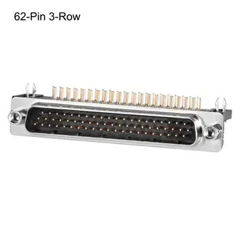 

Uxcell 1pc D-sub Connector Male Plug Female Socket 62/44pin 4/3row Board Lock Port Right Angle Port Terminal Breakout Black