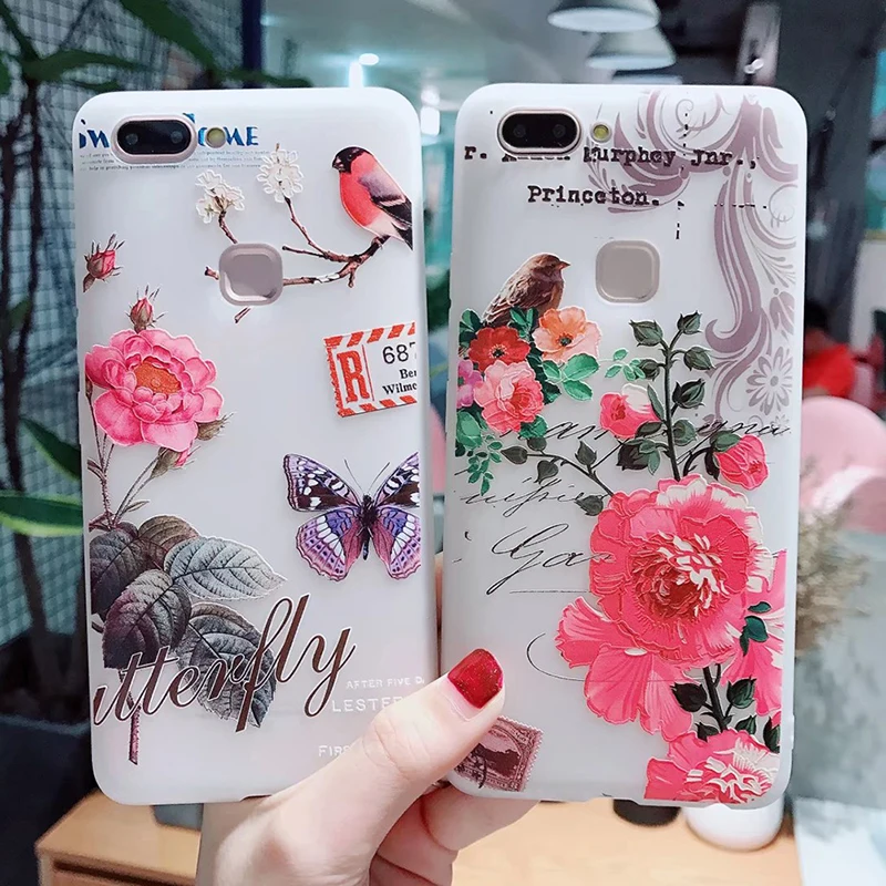 Cell Phone Cover Shell Flower Holder Stand TPU Case Cover Mobile Phone Housing for iPhone XS Max XR 6s 7 8 Plus X