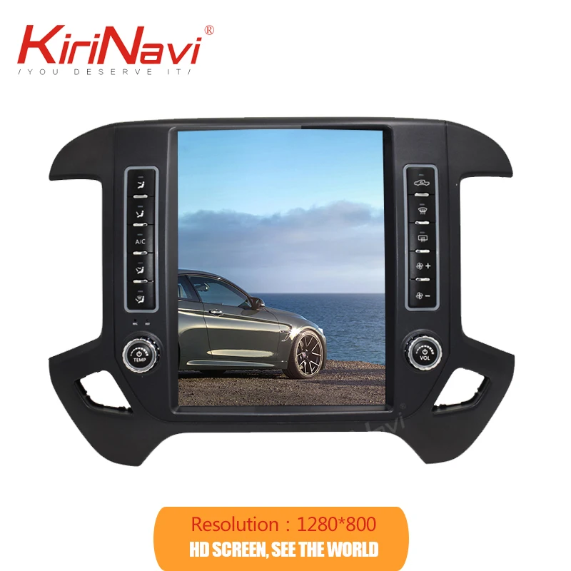 KiriNavi 12,1 ''Android 8,1 Автомагнитола для CHEVROLET Silverado автомобильный Dvd Gps Android мультимедийный видео плеер навигация