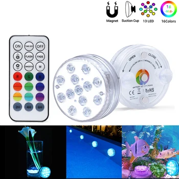 

Hookah Shisha LED Light 16 Colors Fountain Underwater LED Night Light Christmas Decor Party Decoration Chicha Accessories