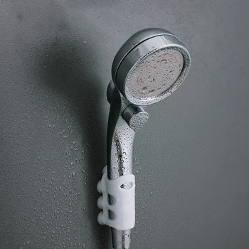 

HOT! Bathroom Shower Head Holder Rack Shelf Wall Mount Suction Cup Brackets Wall Mounted Shower Holder Bathroom Accessories