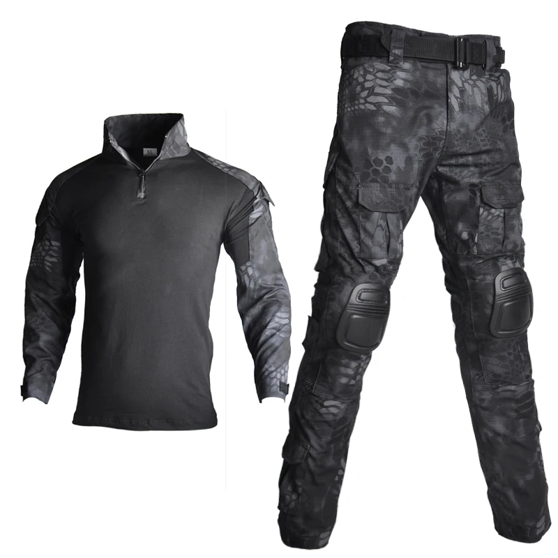 Military Uniform Combat Camouflage Shirts Tactical Outdoor Airsoft Paintball Clothing Cargo Pants Army Germen | Спорт и развлечения