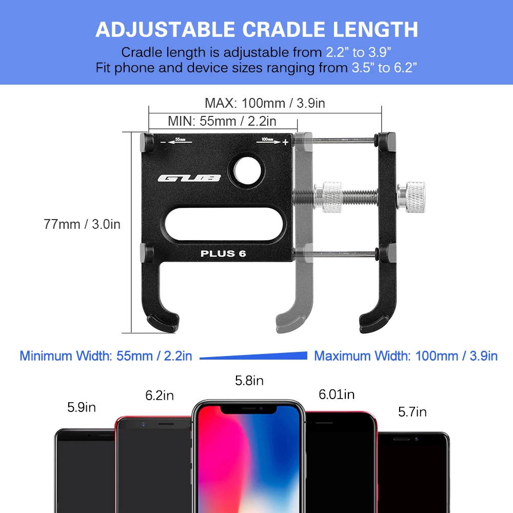 Держатель для телефона GUB для велосипеда MTB горный велосипед мотоциклетный зажим руля велосипедный держатель для телефона