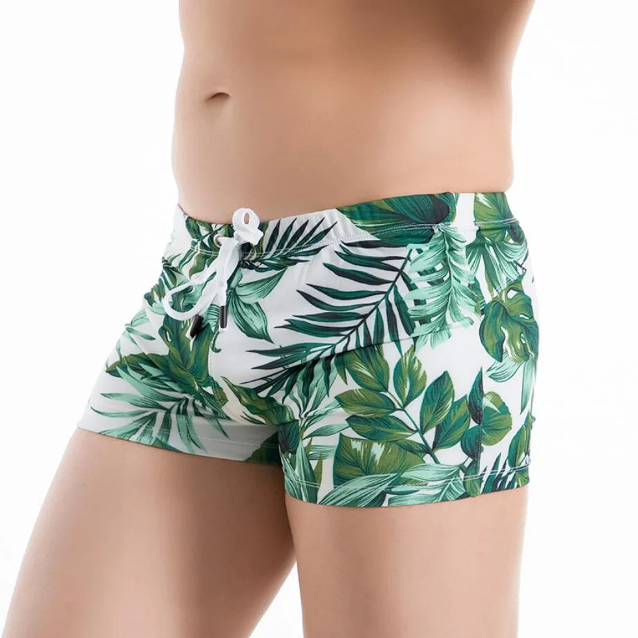 

Print Sexy Push Up Pad Mens Swimming Trunks Plus Size Swimwear Men Beach Shorts Swim Boxer Briefs Surf Sunga Tanga Gay Swimsuit