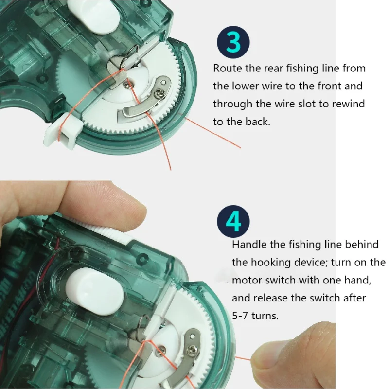 Электрический рыболовный крючок автоматический рыболовный крючок инструмент для завязывания рыболовной приманки быстрое завязывание узлов рыболовные принадлежности