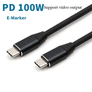 

Type-c Data Cable 3.1ctoc Dual Head 5a100w16 Core 10gen2 Full Function 4k Video Cable r30