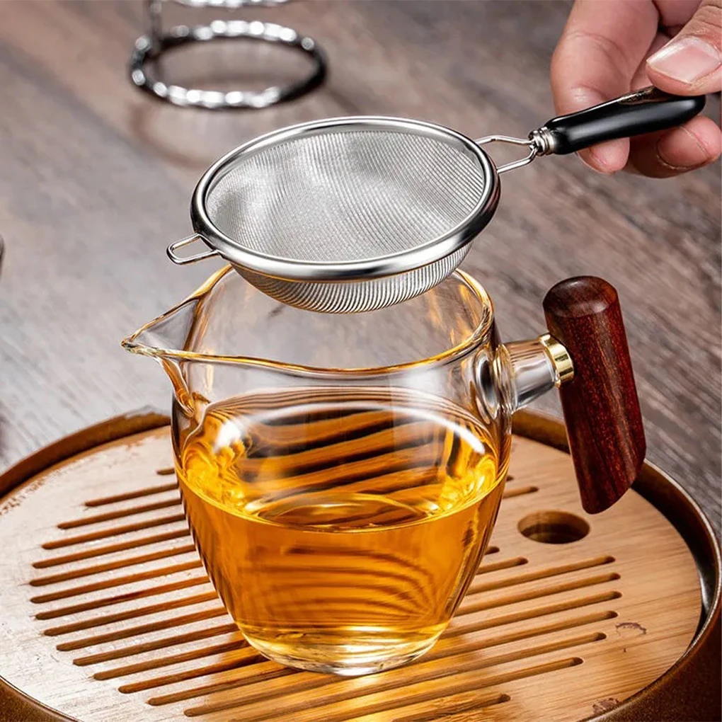 Tea Infuser Tea Strainer Tea Filter Long Handle Reusable Stainless Steel Loose Leaf Herb Cooking Drinkware Bar Accessories