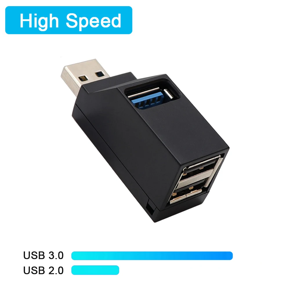 USB 2.0 High Speed 3 Port Splitter Hubs Adapter For PC Computer.Laptop ExtendeTS