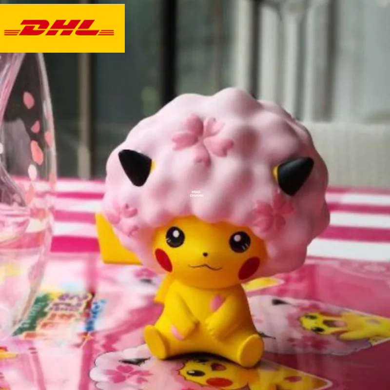 

3" Animal Statue Sakura Pikachu Bust Creative Art Craft Full-Length Portrait Holiday Gift GK Action Figure Toy BOX 8CM V651