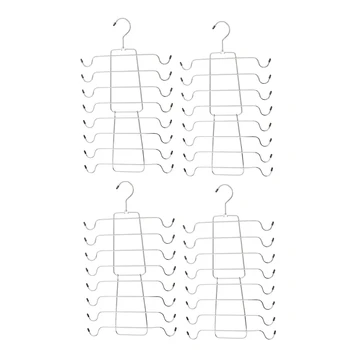 

4 Pack Space Saving Hangers Closet Organizer for Tank Top, Cami, Bra, Pajamas, Strappy Dress,Bathing Suit