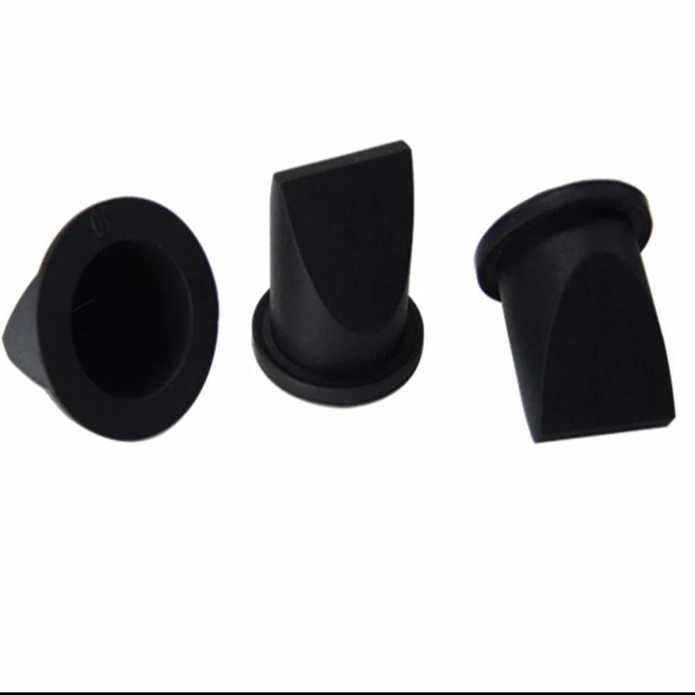 10 pieces Black Silicone Duckbill Valve One-way Check Valve 25.5* 17* 24.5 MM for Liquid and Gas Backflow Prevent