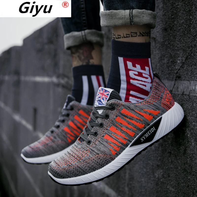 

2020 Men Casual Shoes Sneakers Breathable Mesh Outdoor Sport Shoes Men Increase Black Upper Lace Up Male Shoes Zapatos De Hombre