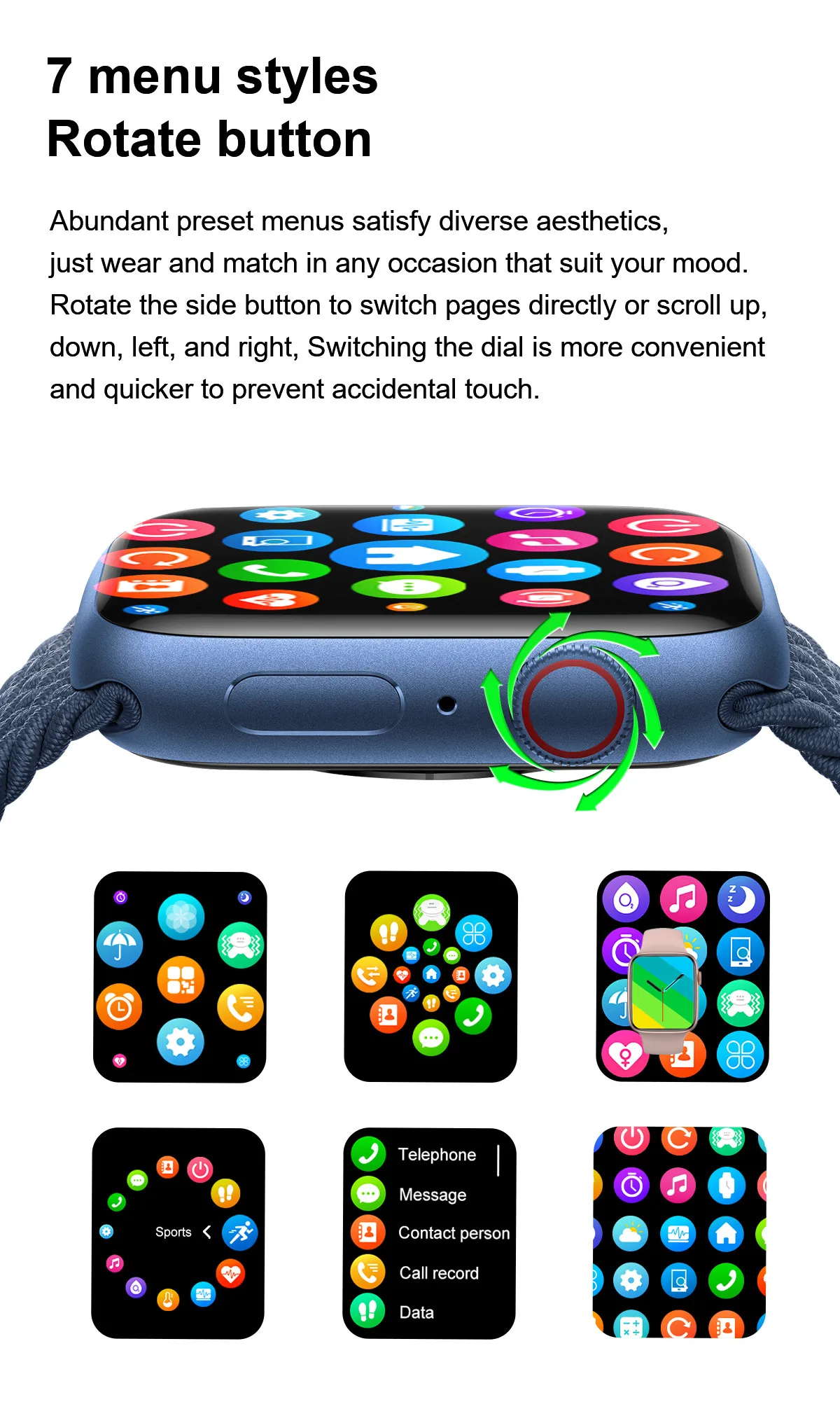 Original iwo DT7+ Smart Watch Series 7 NFC Function Bluetooth Call Ai Voice Assistant GPS Wireless Charger DT7 Plus Smartwatch