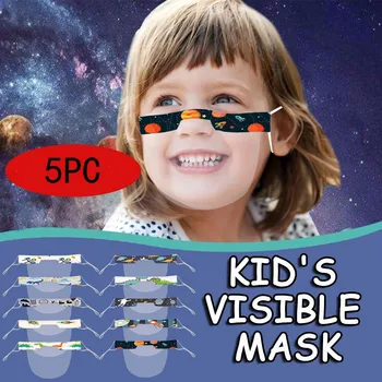 

Children's Planet Dinosaur Printing Breathable Outdoor Lip Language Mask Mascherine lavabili Face Masks for protection Facemask