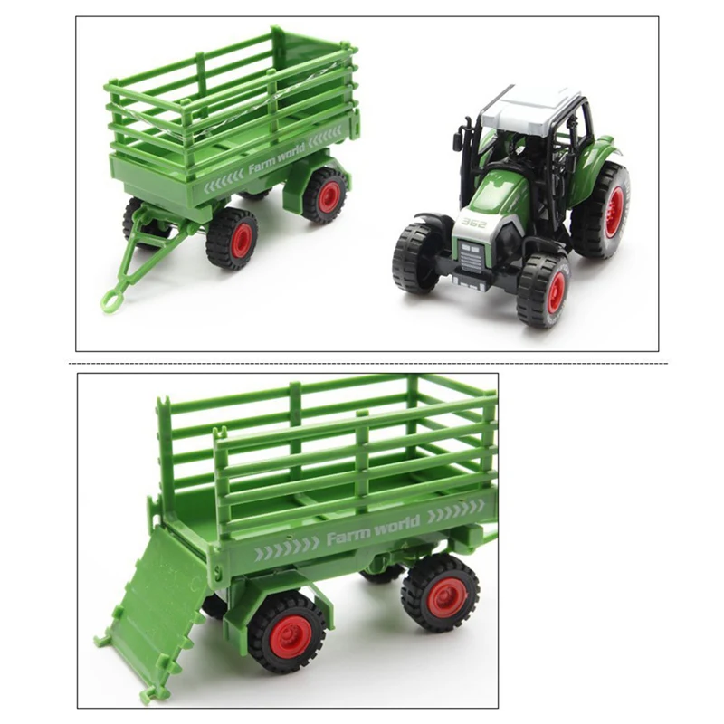 Модель трактора фермы набор игрушек имитационная модель сельскохозяйственный трактор грузовик для мальчиков и девочек Рождественский подарок подарки для детей