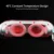3 Цвета LED Light Therapy Eyes Mask Massager Photon Treatment 40℃ Теплый Массаж СПА Вибрация LED Face Mask Удаление морщин Глаз