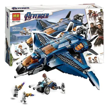 

2020 New Avengers 4 Endgame Ultimate Quinjet Set Compatible With Lepinblock 76126 Avengers Building Blocks Bricks Boy Toys
