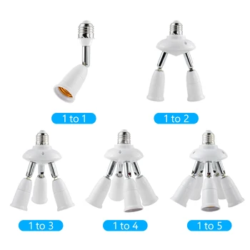

E27 Splitter 1/2/3/4/5 in 1 Light Socket LED Bulb Standard Base Adapter Lamp Conversion Converter High Quality Lamp Bulb Holder