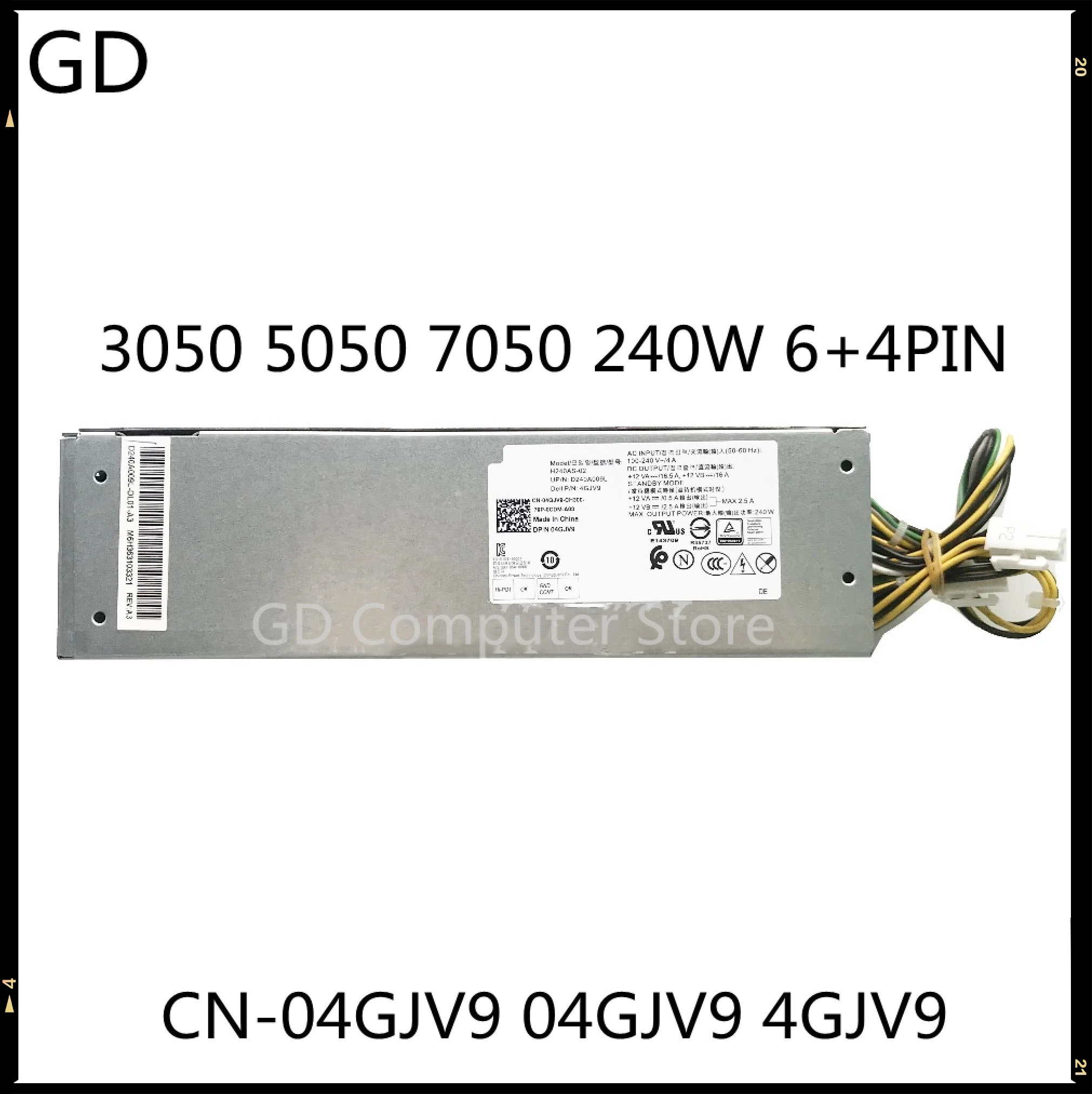 GD новый для DELL 3050 5050 7050 240W настольный Питание L240AM-02 B240AM-02 H240AS-02 CN-04GJV9 04GJV9 4GJV9