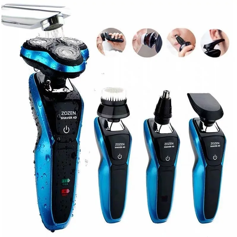 New Style USB Car Charger Three Cutter Head Electric Shaver Multi-functional Washing Floating Shaver
