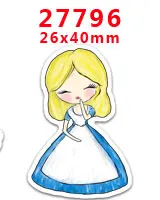 27796 30 шт мультяшный персонаж плоское украшение из смолы PR 28401 - Цвет: 27796