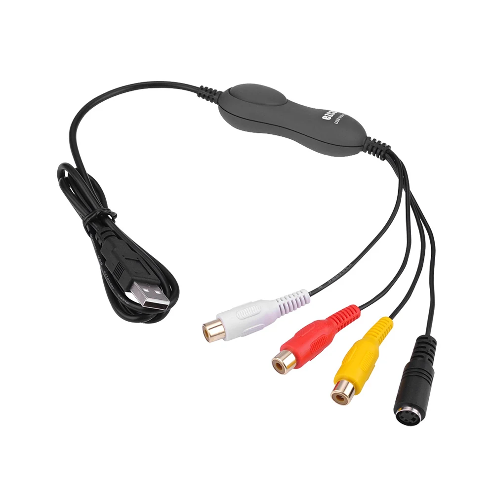 Высокое качество 2020 Новый EZCAP USB 2 0 аудио видеокарта конвертер адаптер DVD DVR VHS для