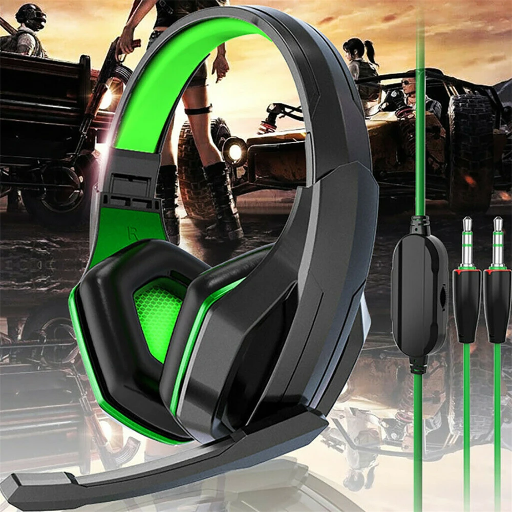 Gaming Headset For PS4 Gamer Headphone PC Earphone 3 5mm Stereo Sound With Microphone 3 5mm Gaming Foldable Headphone Wired