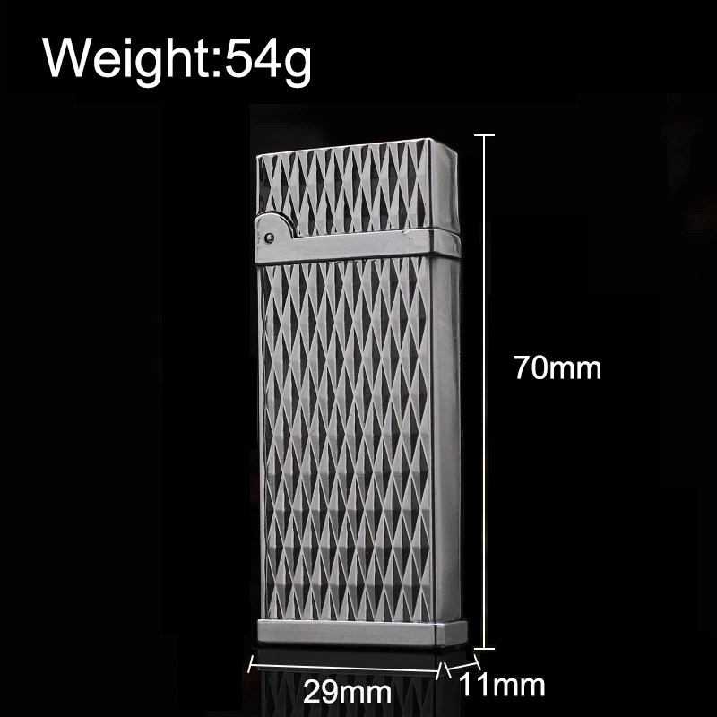 Windproof Grinding Wheel Cigarette Lighter Refillable Butane Gas Torch Jet Cigar Lighter Gadgets for Men