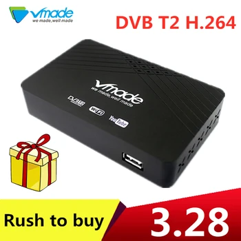 

Vmade mini face shell Decoder DVB T2 Terrestrial receiver support Youtube WIFI PVR TV BOX for Russia Spain Ukraine France