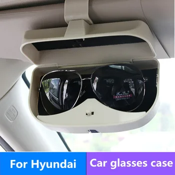 

Car Sunglasses Case Holder Glasses Box Storage For Hyundai Accent Azera Elantra Solaris Verna Santa Fe IX45 Sonata Tucson IX35