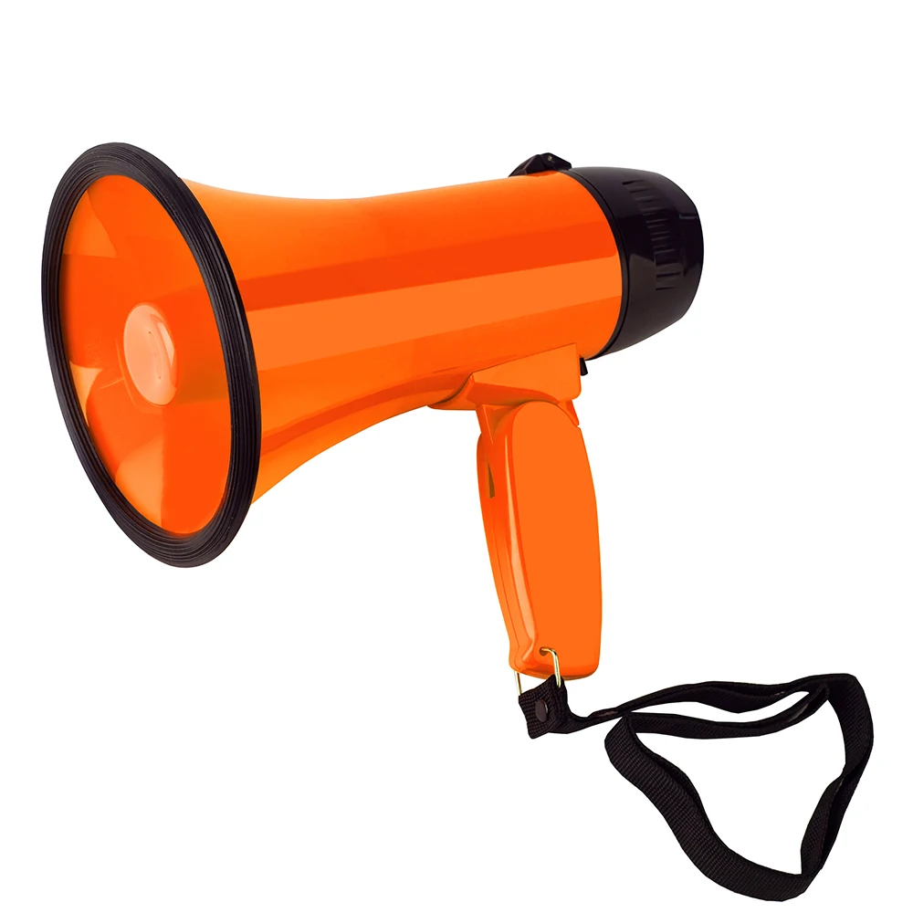 Оранжевый Портативный ручной МегаФон Peddle trumpets литиевая батарея высокий динамик запись Рог гид колонки Громкая громкость