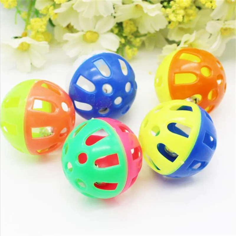 Игрушки для кошек колокольчик красочный мяч игрушка с колокольчиком внутри