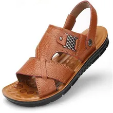 Новинка; Мужская обувь; сандалии; классические Дышащие Модные удобные легкие модные Нескользящие сандалии и шлепанцы с мягкой подошвой