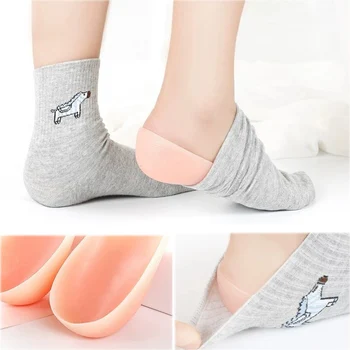 

1 pair Gel Height Increase Insoles Silicone Cushion Shoe Insoles for Women man silicone Increase pad