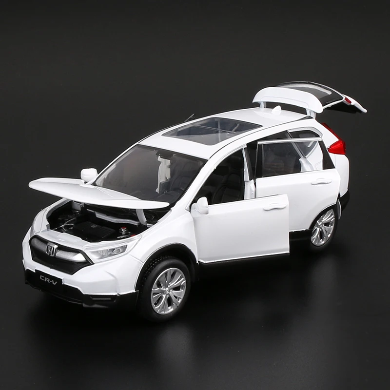 

1/32 Scale Diecast Metal Car Models Vehicle Model Pull-back With Light Music And 6 Doors Opened Gifts For Children Car Toys