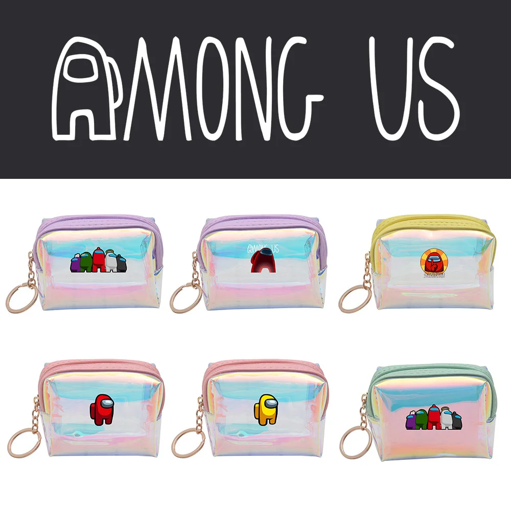 

among us coin purse student pencil case girl cute card bag impostor student large-capacity storage bag travel toiletry bag