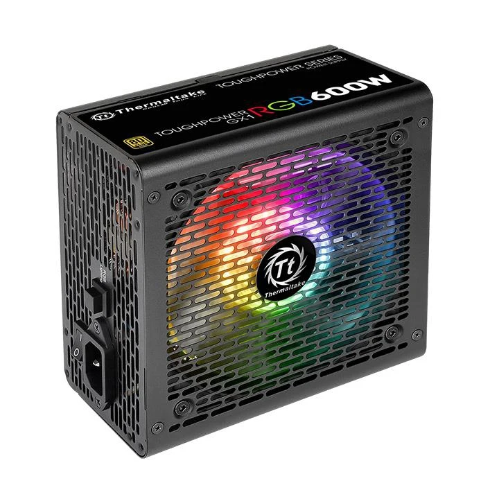 Блок питания Thermaltake ATX 600W Toughpower GX1 RGB 80+ gold(24+4+4pin) APFC 120mm fan color LED 8