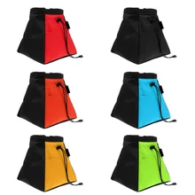 Мел мешок для скалолазания Bouldering с кулиской закрытия, задней молнией и петлей для ремня