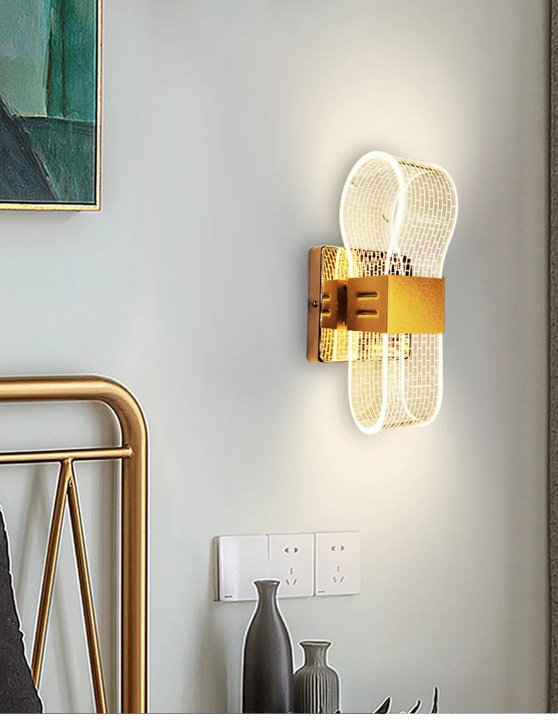 Modern LED Wall Lamps For Bedside Dining Room Aisle Hallway Stairway Living Room Corridor Luxury Indoor Home Decorative Sconce modern wall lights