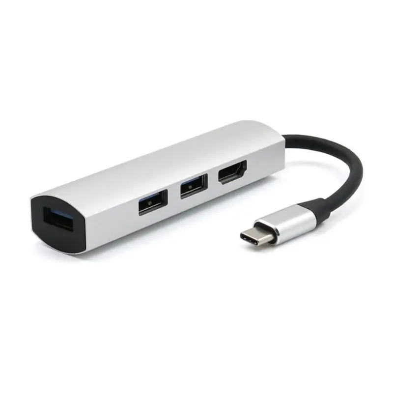 USB 3,1 type-C к USB 3,0 сплиттер кабель Шнур ноутбук планшет 3 порта концентратор Компьютерные аксессуары с 4K конвертер для HDMI