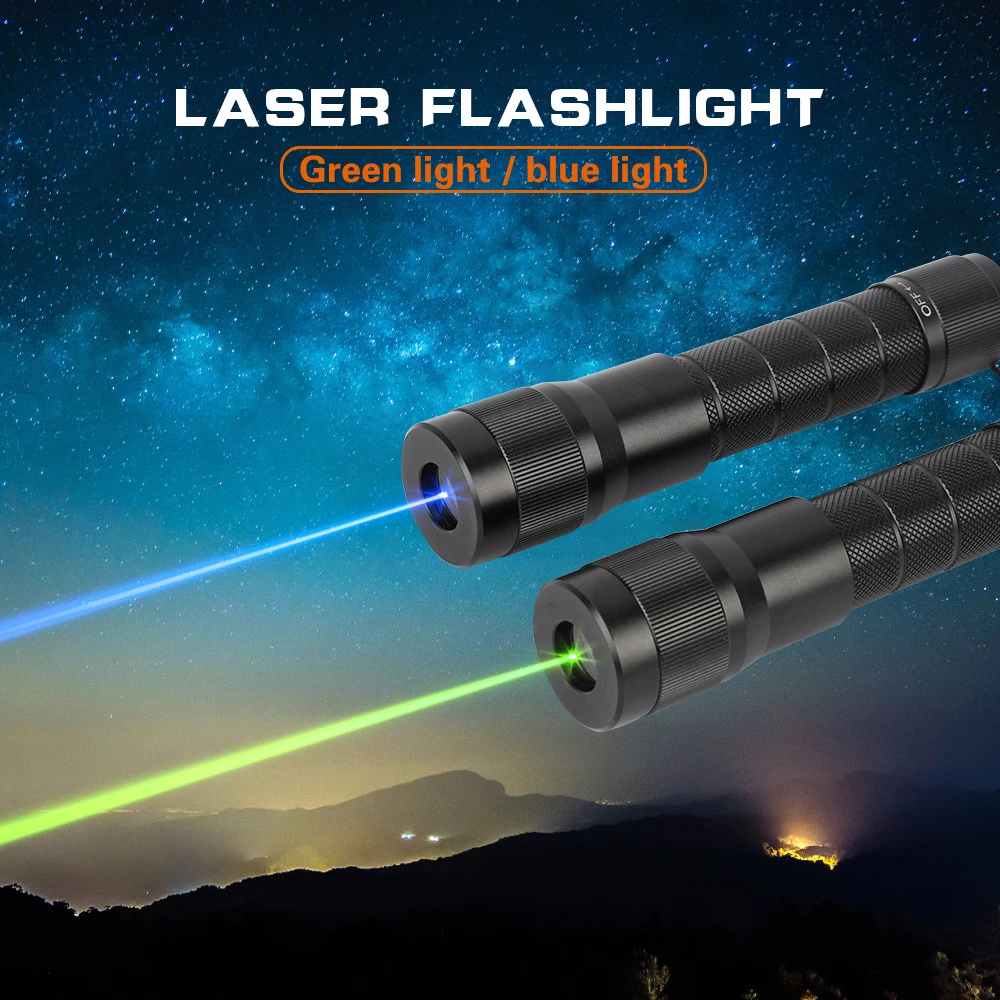 Высокая мощность лазерные указки Мини Портативный зеленый/синий лазерный проектор водонепроницаемый IP67 перезаряжаемый 532nm диско лазерный фонарик