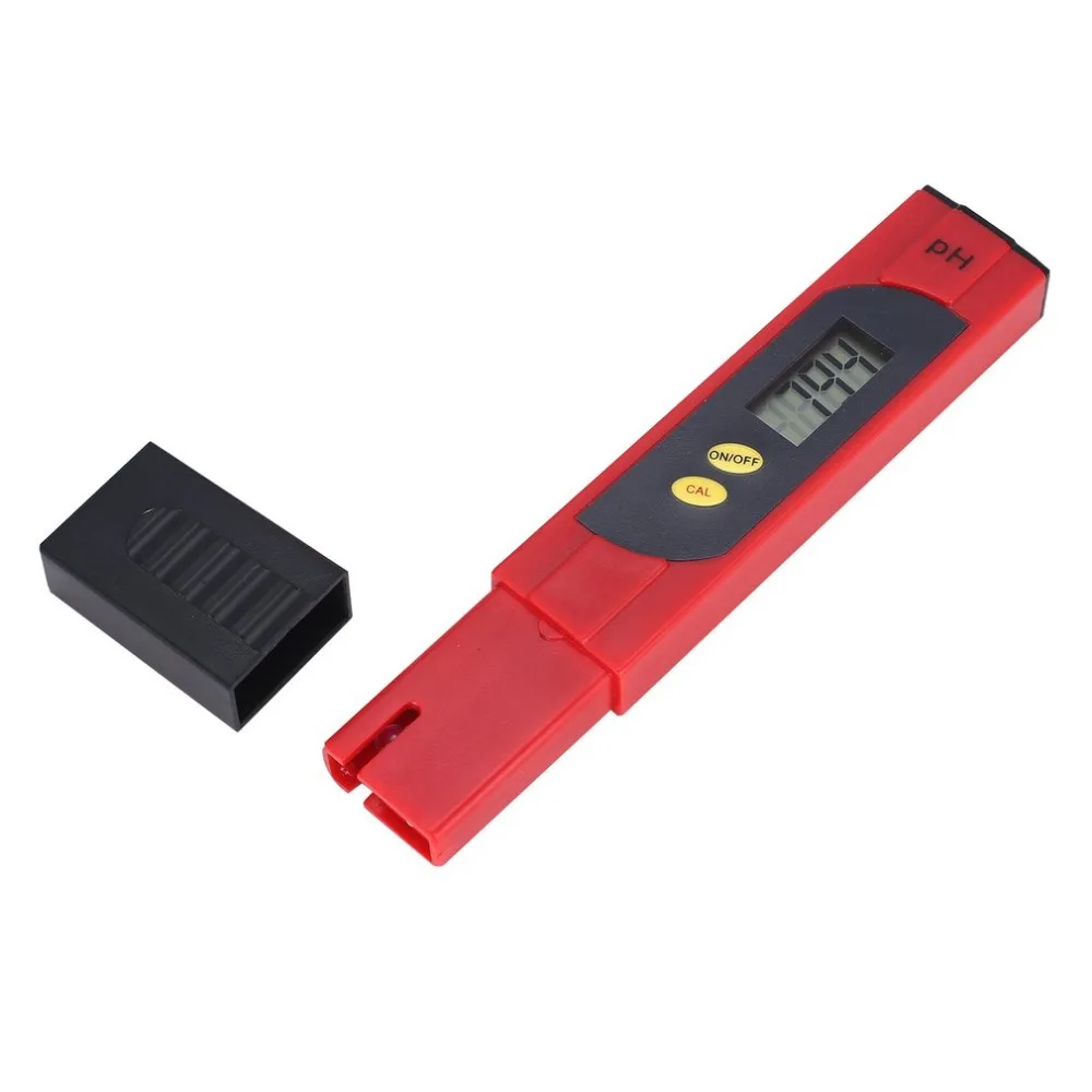 Protable LCD Digital PH Meter 0-14PH Pen Tester Accuracy 0.01 for Aquarium Pool Water Quality Monitor Aquiculture Hydroponics