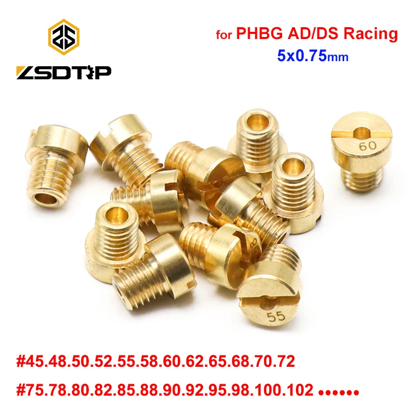 ZSDTRP 12 шт. M5 сменная нить #30 #135 жиклеры карбюратора для Dellorto SHA PHBG Carb основная